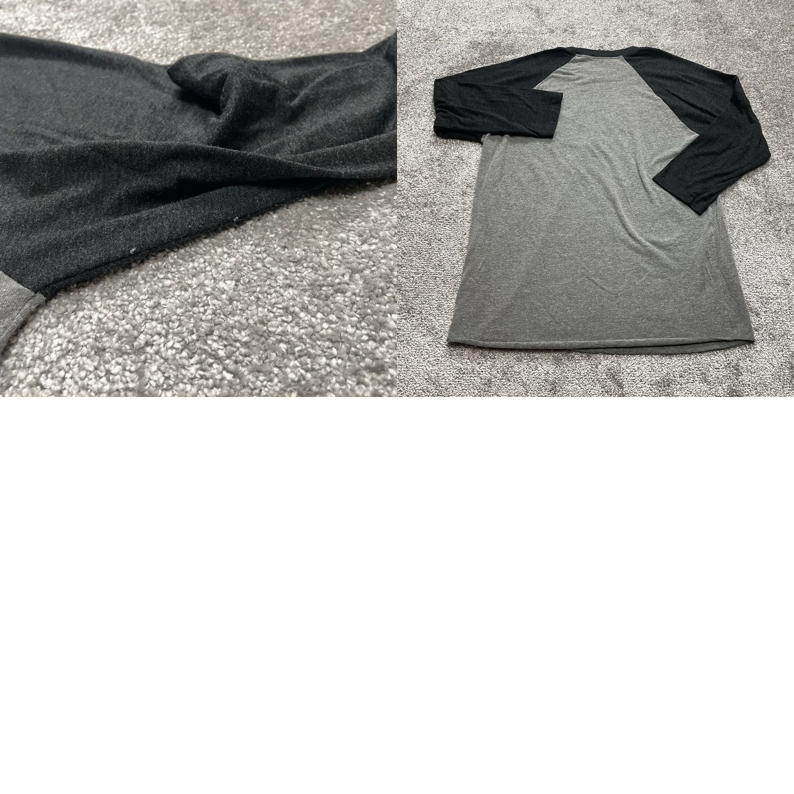 Next Level Next Level Shirt Adult Medium Gray Raglan Baseball Tee Barnegat Volleyball Logo Size US M / EU 48-50 / 2 - 8 Thumbnail
