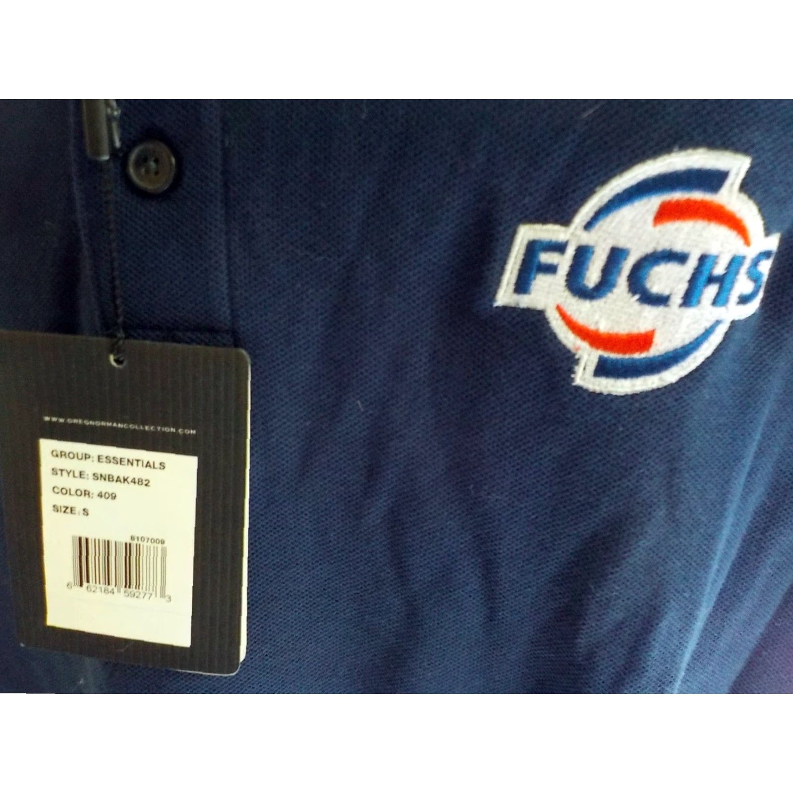 Vintage Greg Norman SS Polo Navy Small NWT Fuchs Logo Riyadh-Saudi Arabia Shirt Men SZ S Men’s Polo Size US S / EU 44-46 / 1 - 2 Thumbnail
