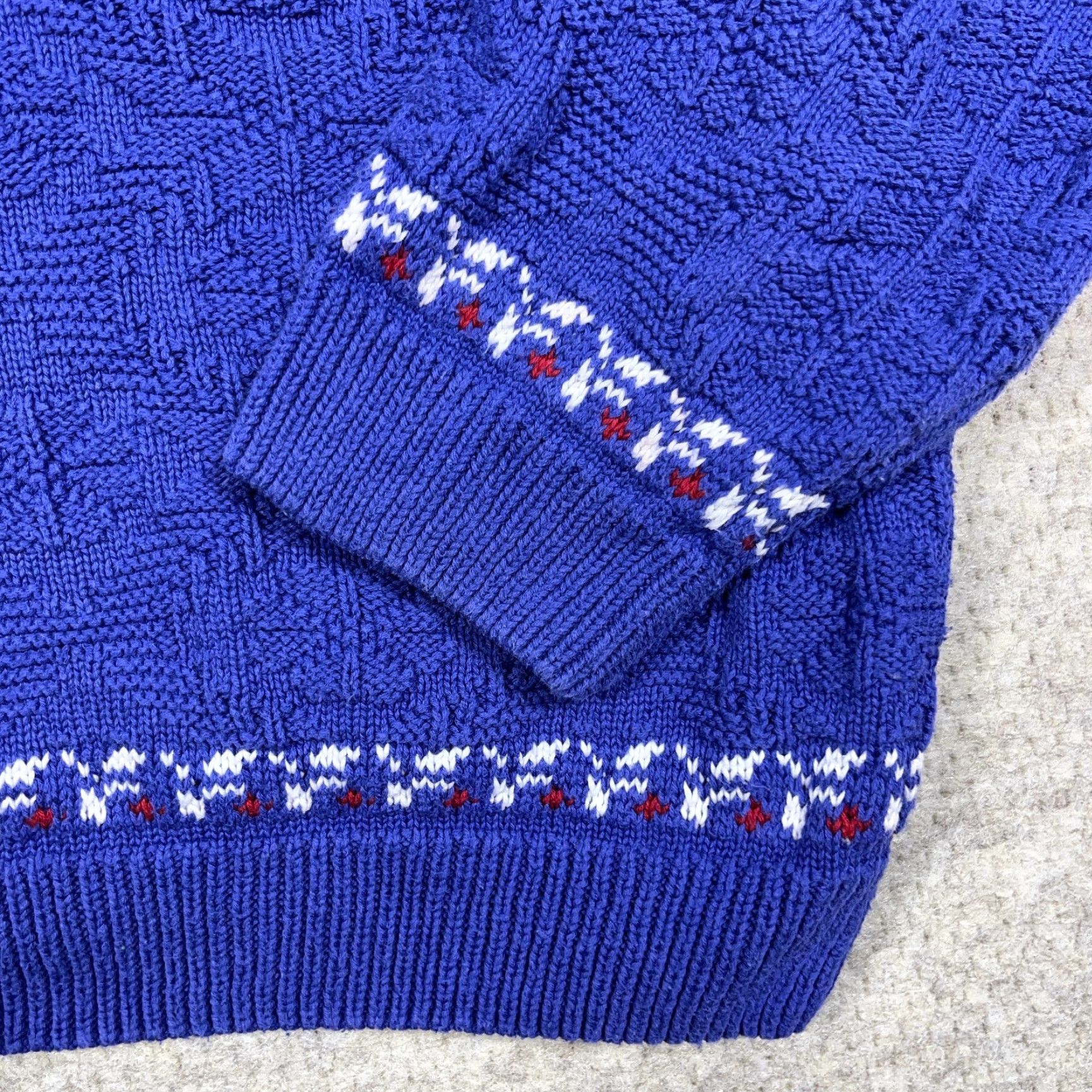 Vintage VINTAGE Cabela's Christmas Sweater Women L Blue Knit 90s Y2K Snowman Pullover Crew Neck Embroidered Logo Size L / US 10 / IT 46 - 4 Thumbnail
