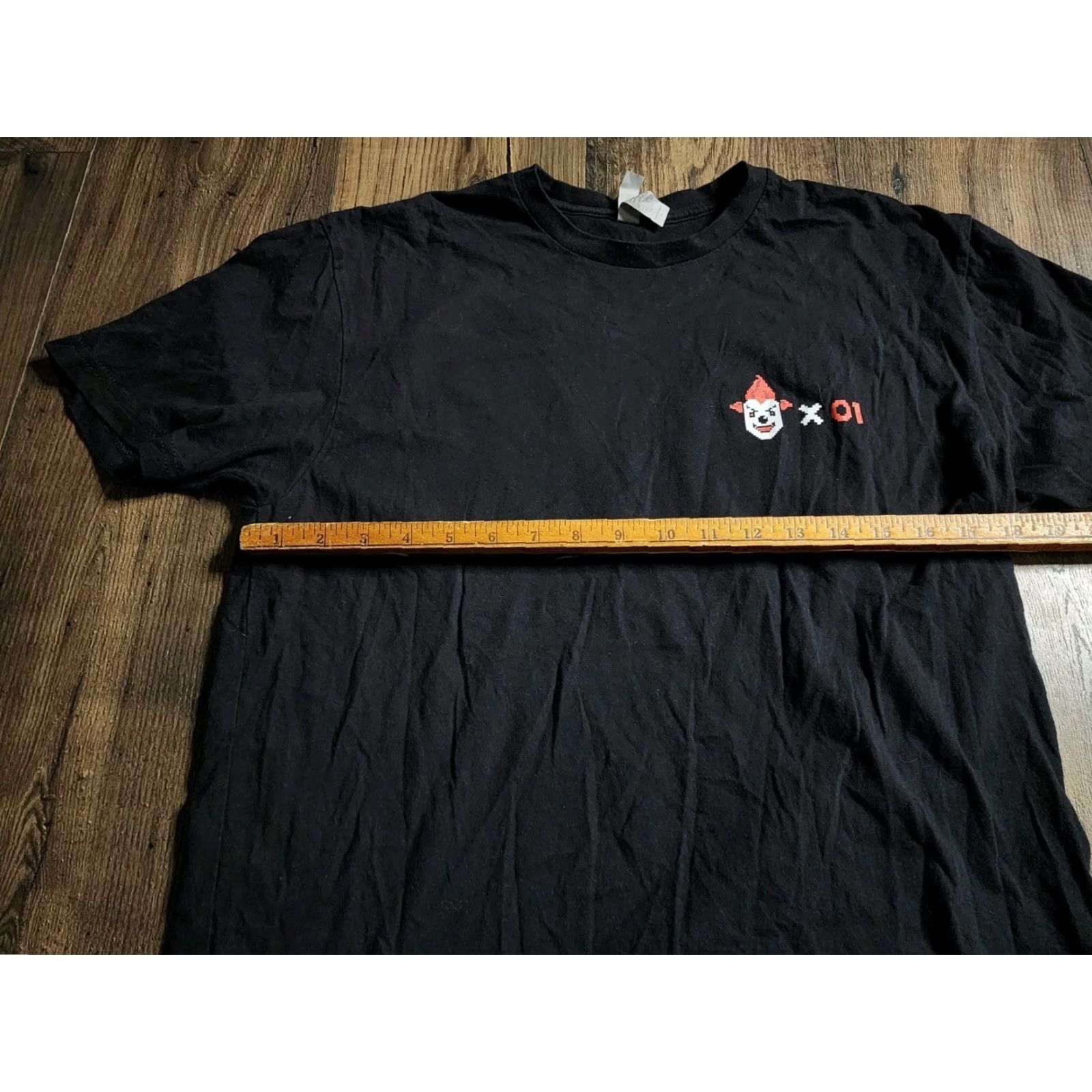Next Level Next Level T-Shirt Adult L Scream-A-Geddon Clown Pixel Halloween Black Short Sleeve Crew Neck Horror Mens Size US L / EU 52-54 / 3 - 2 Thumbnail