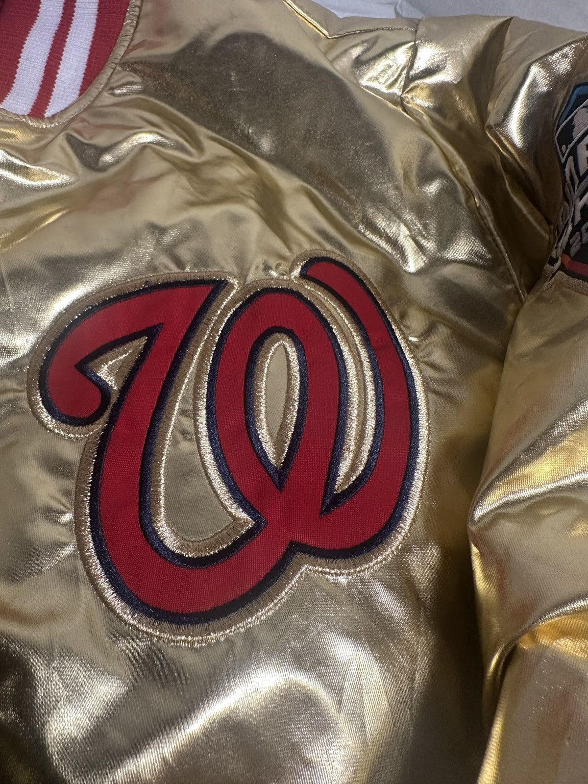 Starter Washington Nationals Baseball Jacket Size US M / EU 48-50 / 2 - 2 Thumbnail