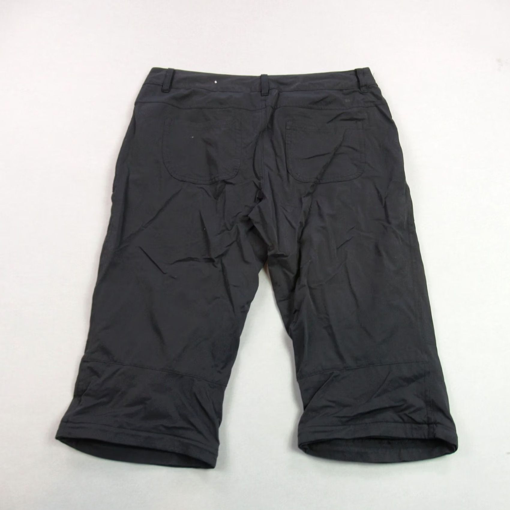 Vintage REI Pants Womens 10 Black Stretch Lightweight Straight Leg Long Capri Size 32" / US 10 / IT 46 - 4 Thumbnail