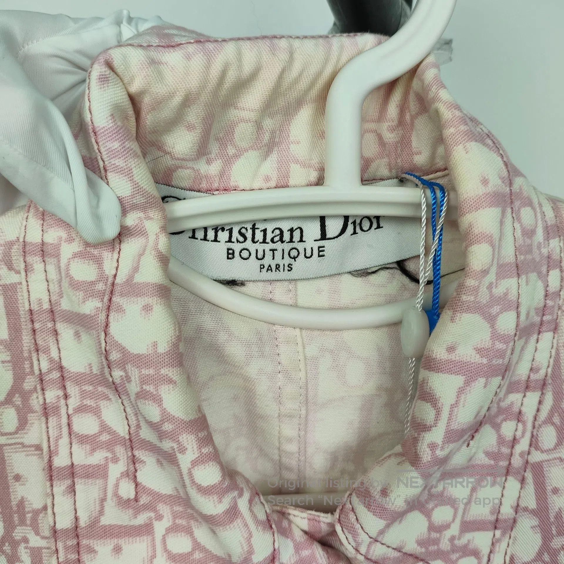 Dior Dior Cherry Blossom Pink Full Print Denim Jacket| Size S / US 4 / IT 40 - 6 Thumbnail