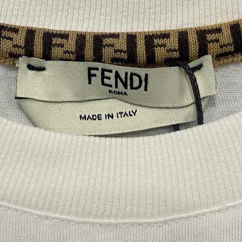 Fendi Fendi White Graphic Short Sleeve T-Shirt-2508 Size US S / EU 44-46 / 1 - 6 Thumbnail