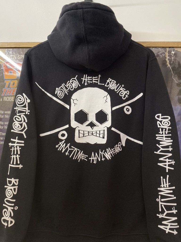 Stussy SS14 Stussy x Heel Bruise Anytime Anywhere Hoodie Size US S / EU 44-46 / 1 - 1 Thumbnail