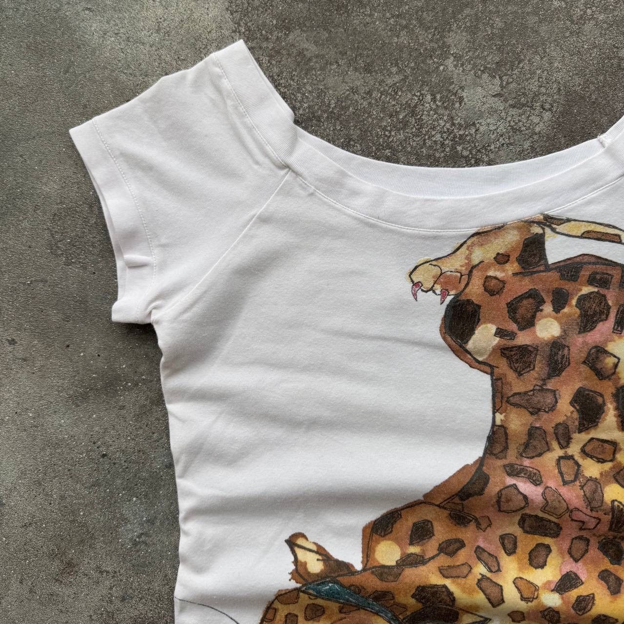 Vintage Super Sexy Glamour Leopard Vintage T-Shirt Size M / US 6-8 / IT 42-44 - 3 Thumbnail
