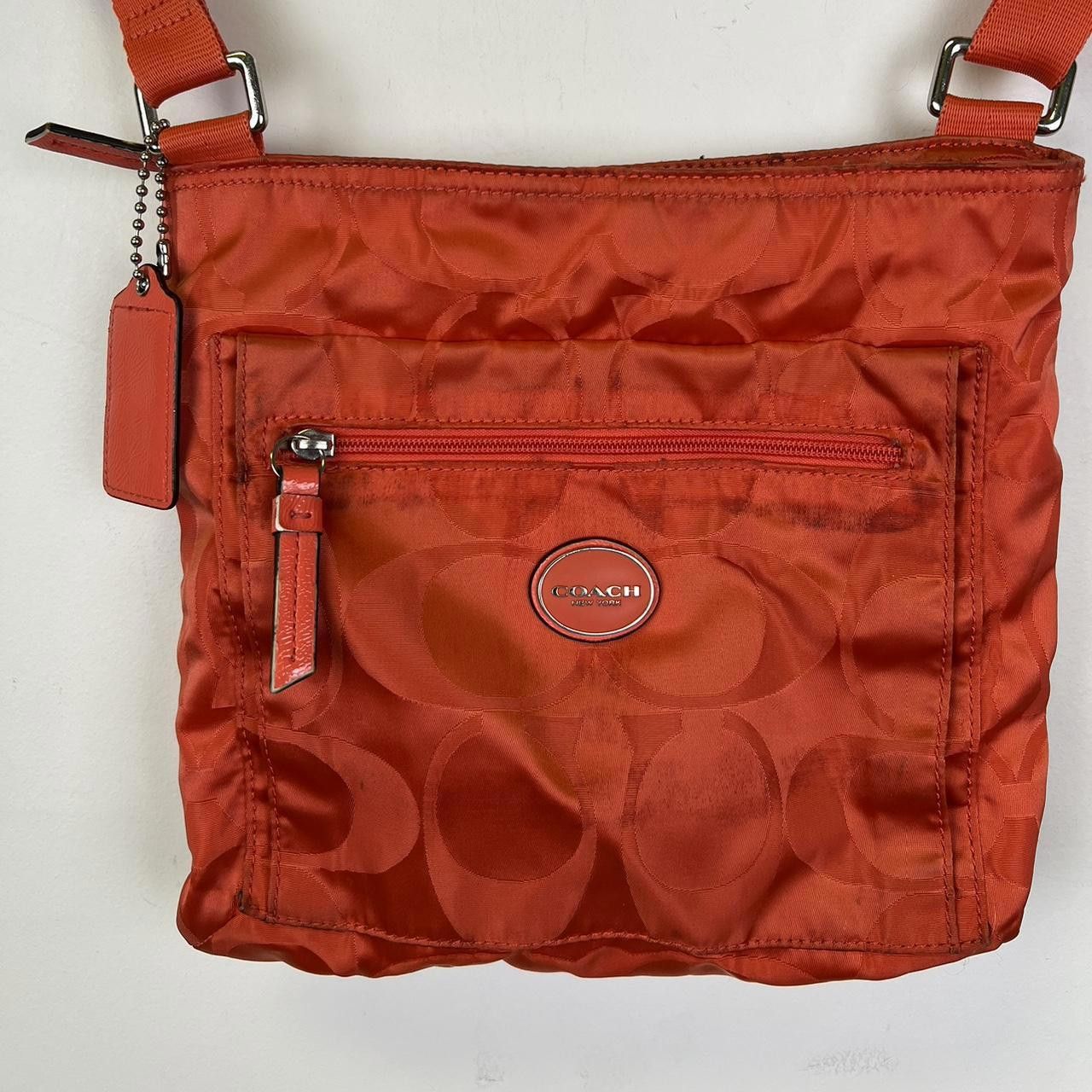 Coach Trendy Coach Orange Quilted Crossbody Bag Size ONE SIZE - 2 Thumbnail