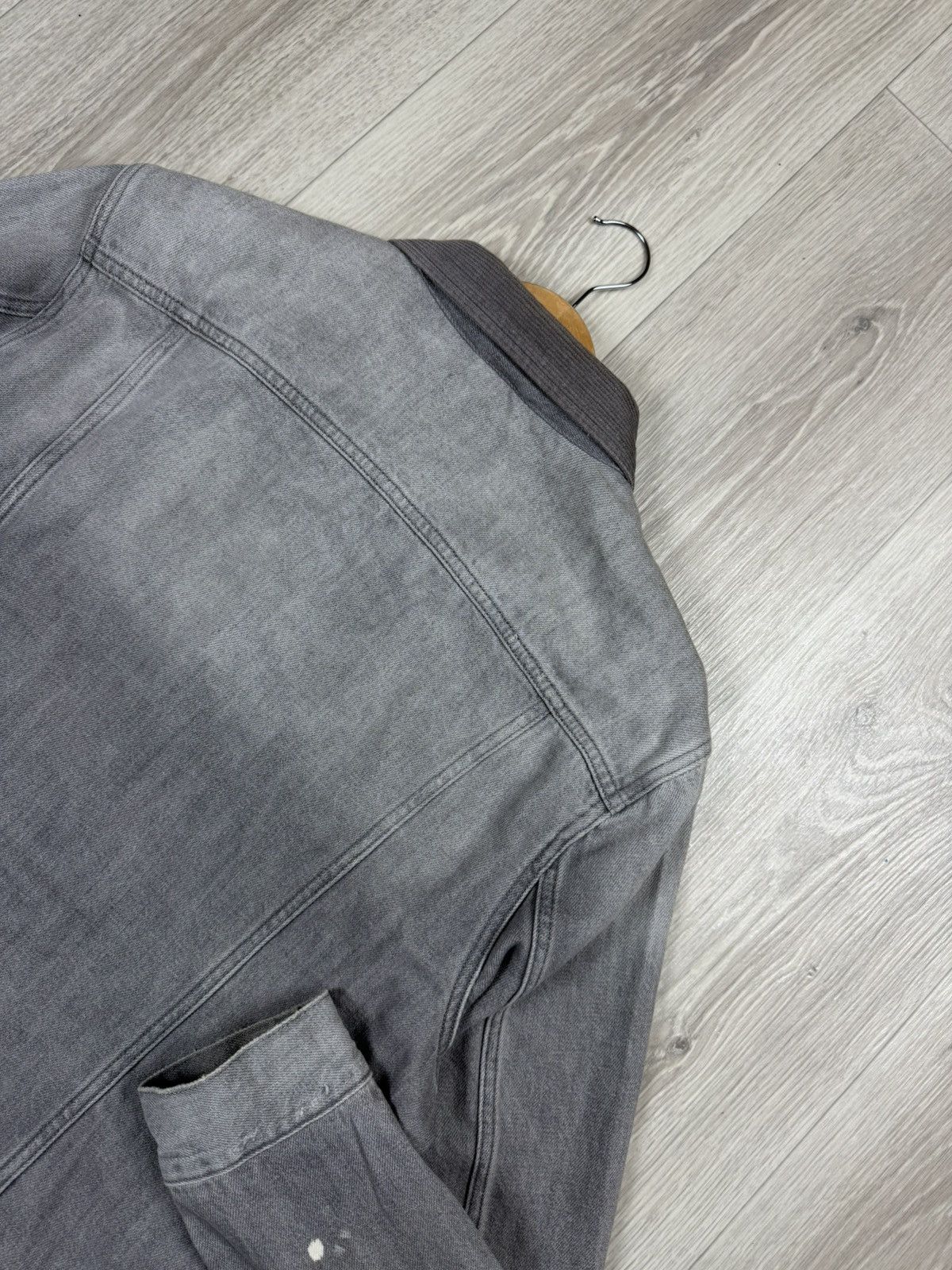 Allsaints ALLSAINTS Akola Jacket Distressed Gray Denim Size S Size US S / EU 44-46 / 1 - 10 Thumbnail