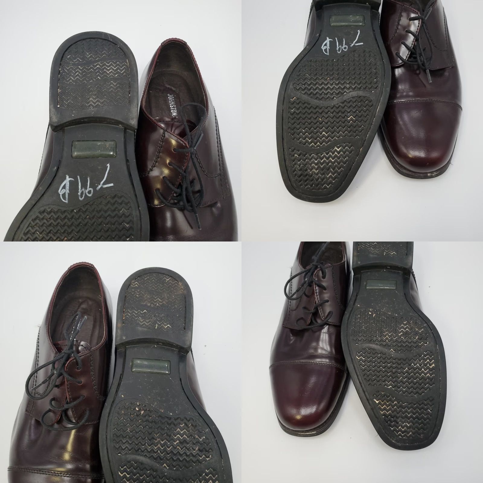 Johnston & Murphy Johnston & Murphy Atchison Cap Toe Dress Shoe Burgundy 11 M Oxford Men Leather Lace Up Cap Toe Classic Style Size ONE SIZE - 10 Thumbnail