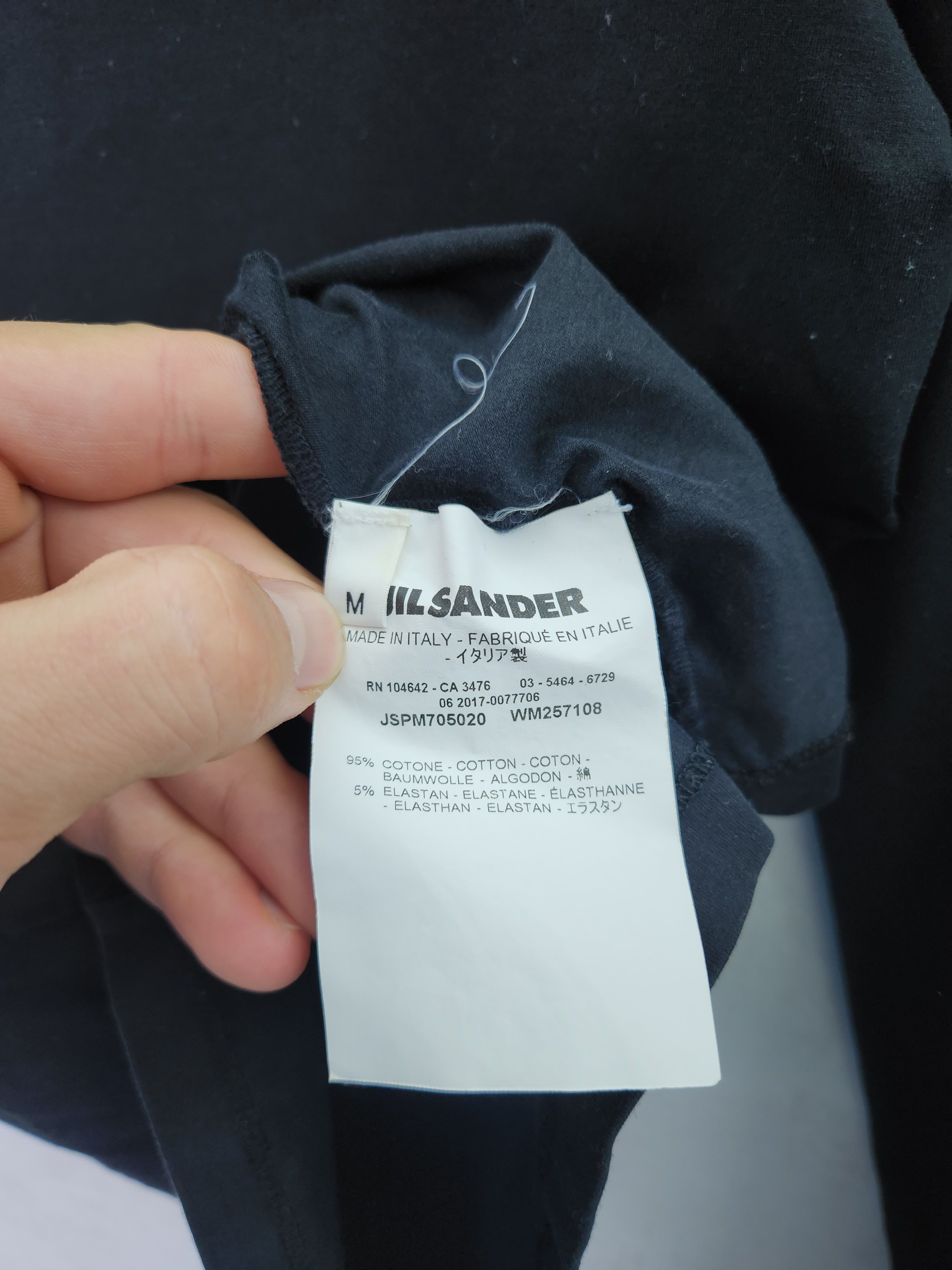 Jil Sander Jil Sander black basic cottone long sleeve size M Size M / US 6-8 / IT 42-44 - 8 Thumbnail