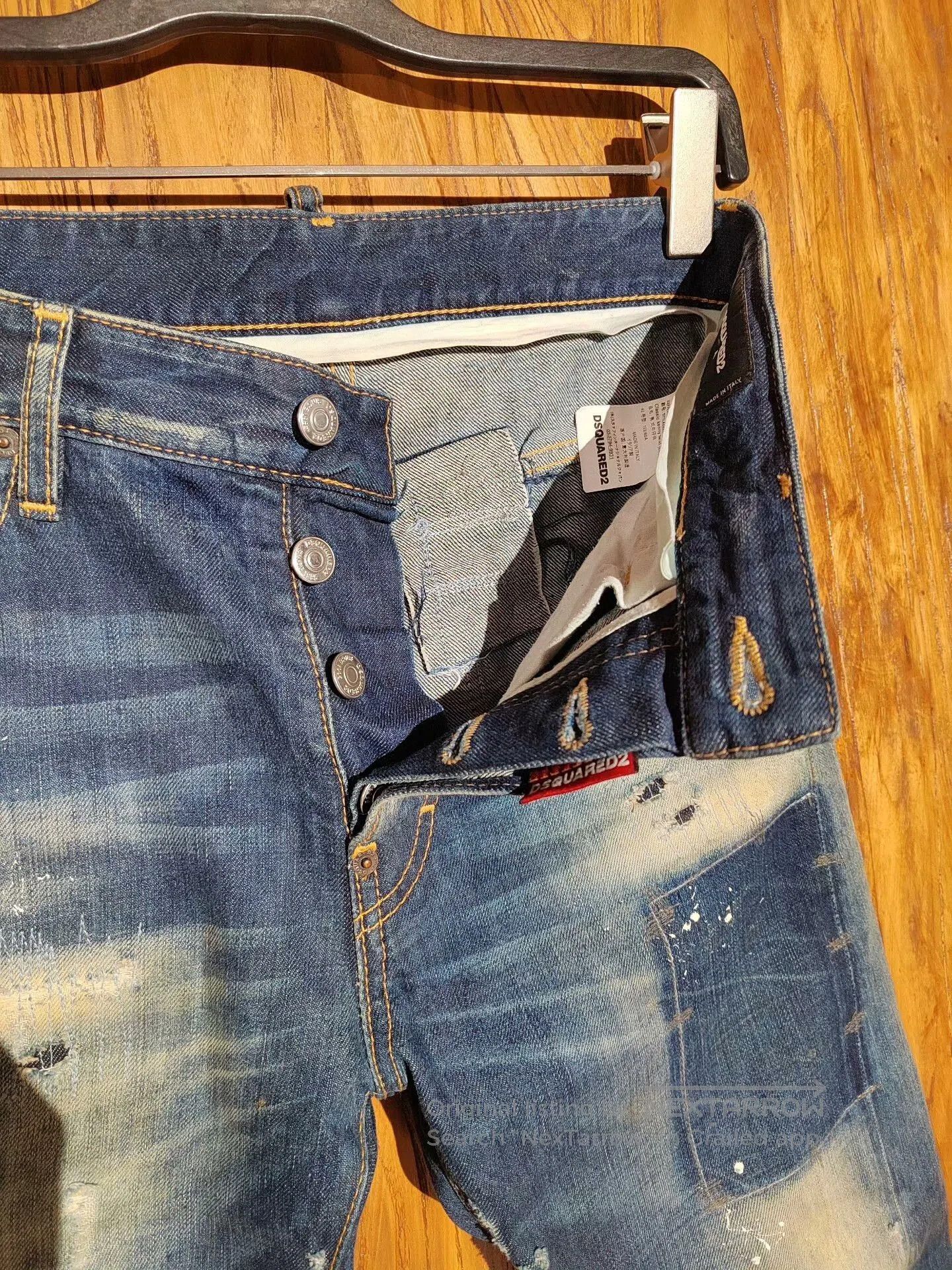 Dsquared2 Dsquared2 Distressed Denim Jeans Size 42. Size US 26 / EU 42 - 3 Thumbnail