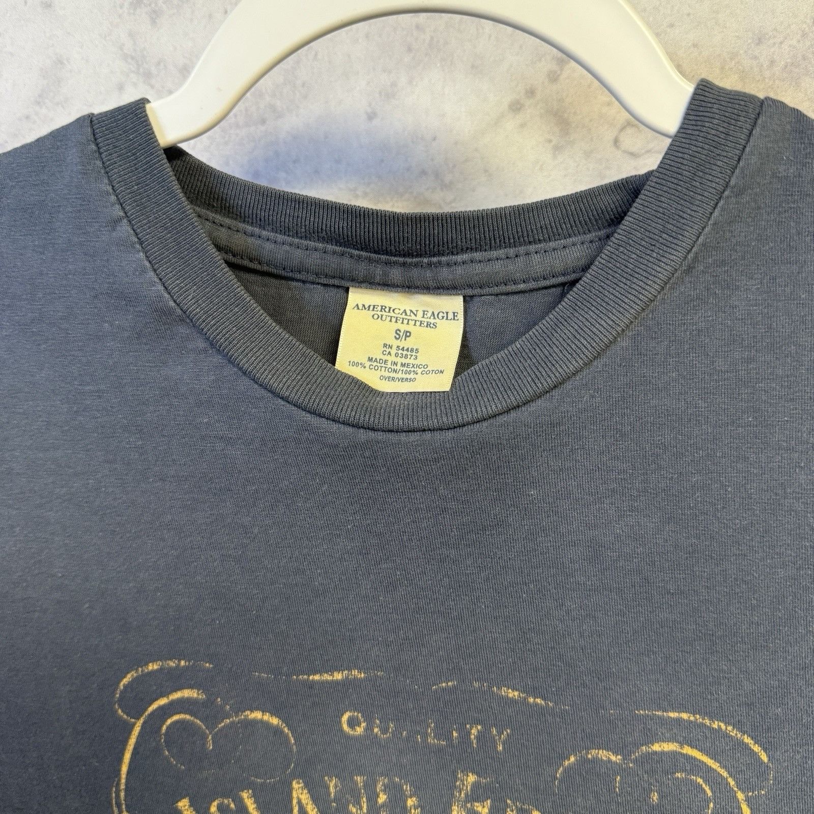 American Eagle Outfitters American Eagle Outfitters T Shirt Small 20.5x27.5 Blue Islan Size US S / EU 44-46 / 1 - 4 Thumbnail