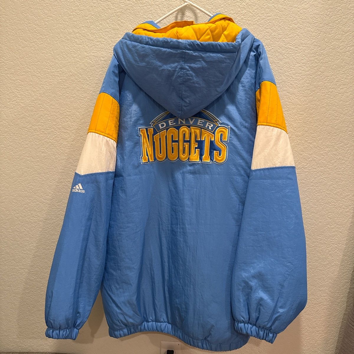 Adidas Vintage Denver Nuggets Adidas 1/2 Zip Puffer Jacket Size US XXL / EU 58 / 5 - 5 Thumbnail