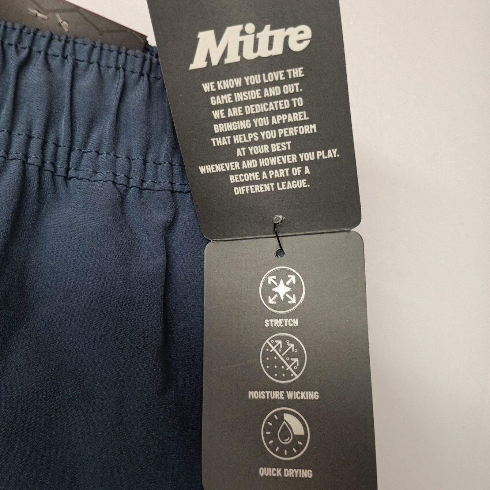 Other Mitre Men’s L Elastic Waist Blue Shorts With 7” Inseam NWT Size US 34 / EU 50 - 3 Thumbnail