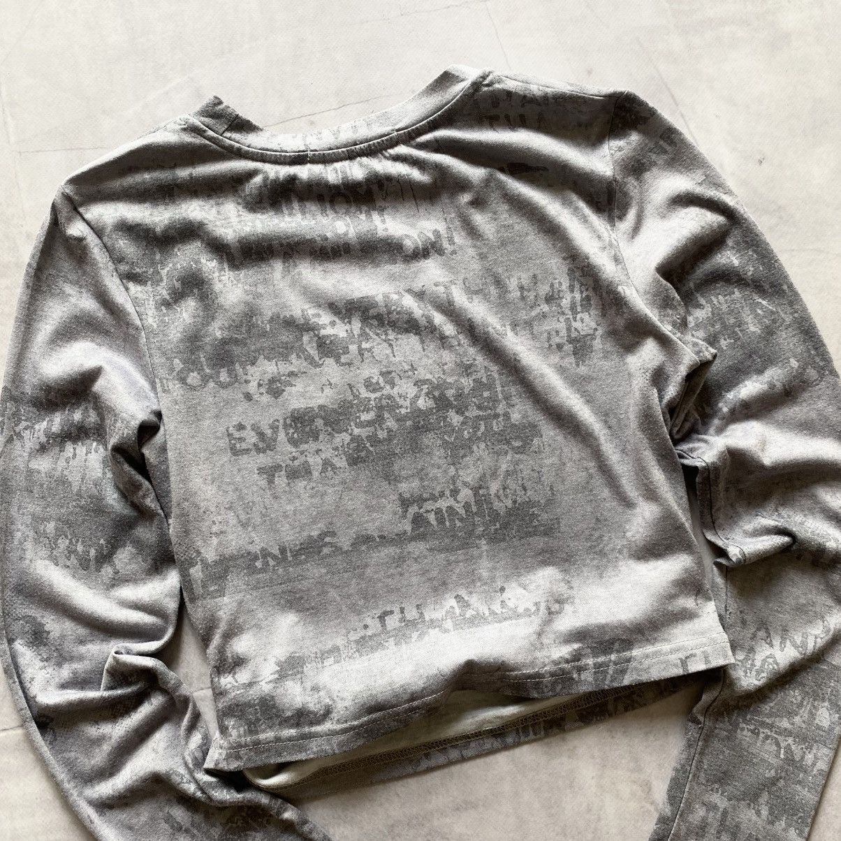 Hysteric Glamour × If Six Was Nine × Japanese Brand Poem Hysteric Glamour Style Cropped Long Sleeve T-Shirt Size S / US 4 / IT 40 - 6 Thumbnail