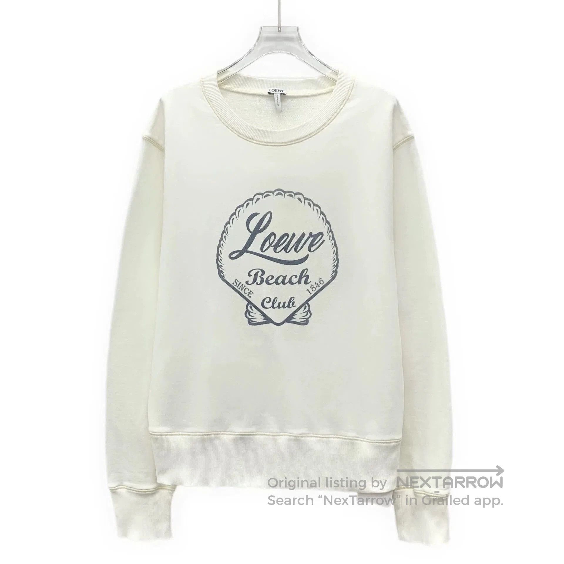 Loewe Loewe Logo Print Cotton Sweatshirt. Size US M / EU 48-50 / 2 - 1 Thumbnail
