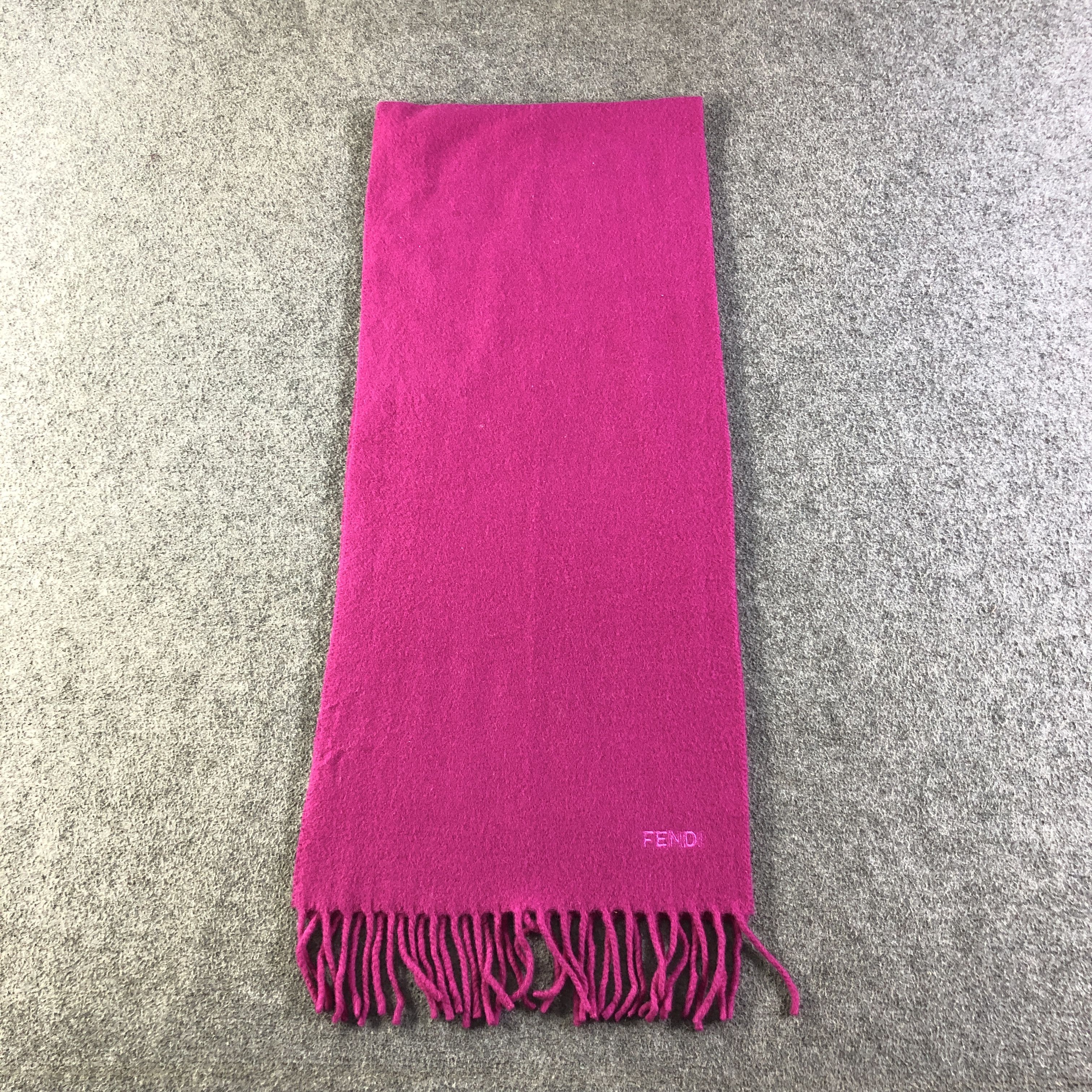Vintage Fendi Plain Wool Scarf Muffler V2715 Size ONE SIZE - 2 Thumbnail