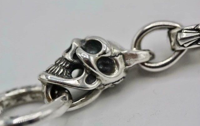 Other BWL Bill Wall Oval Link Skull Toggle Clasp Bracelet Size ONE SIZE - 4 Thumbnail