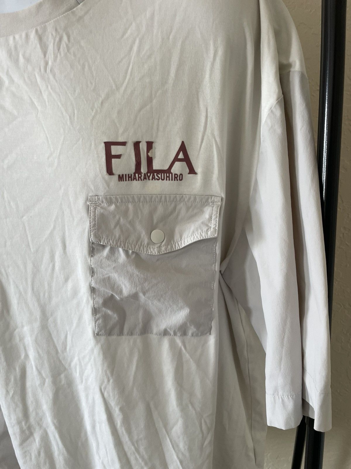 Fila × Maison MIHARA YASUHIRO Fila x Maison Mihara Yashuro 1 Pocket loose Fit SS tee Size US XL / EU 56 / 4 - 4 Thumbnail