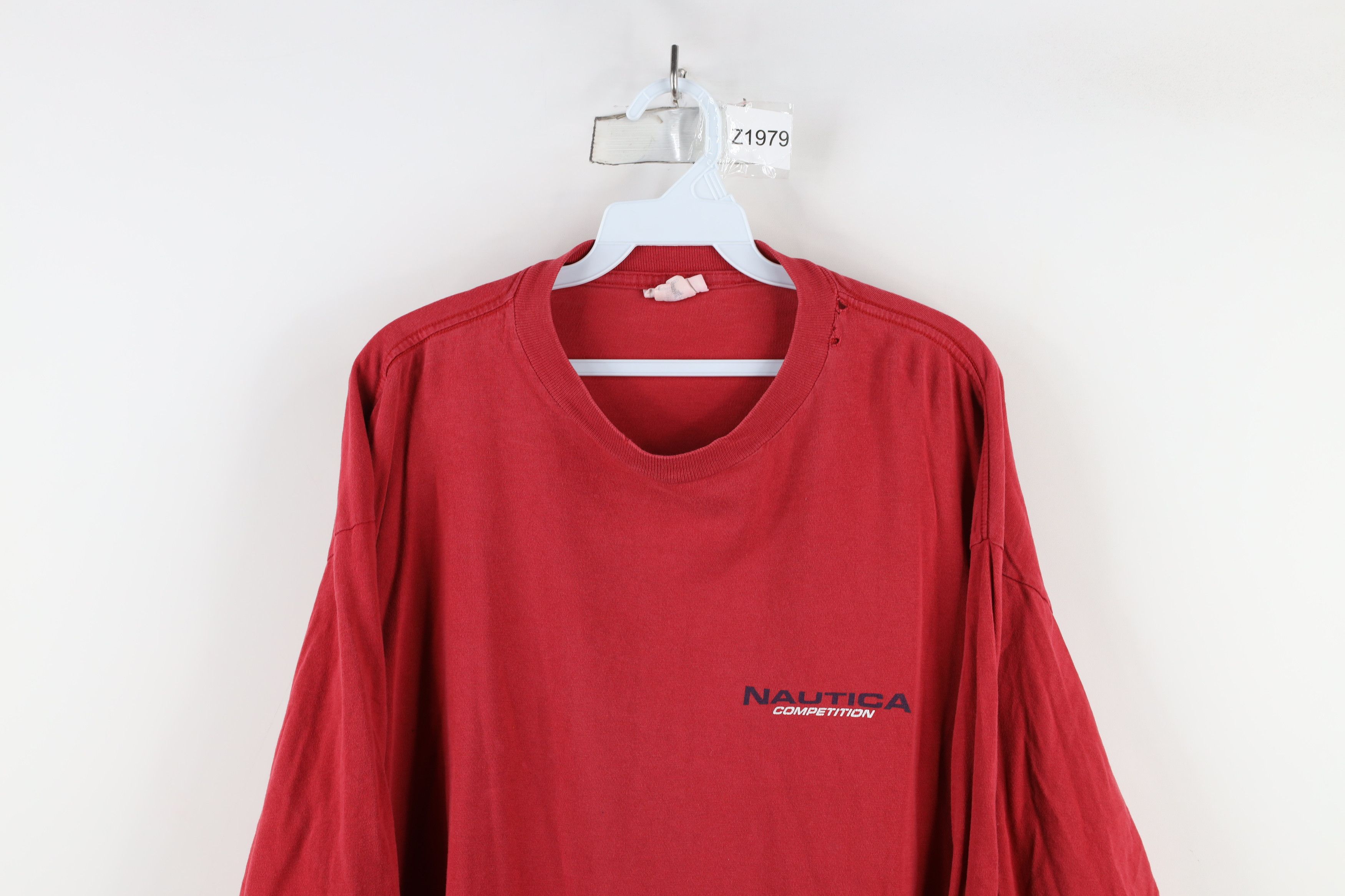 Nautica × Vintage Vintage 90s Nautica Competition Long Sleeve T-Shirt USA Size US XL / EU 56 / 4 - 2 Thumbnail
