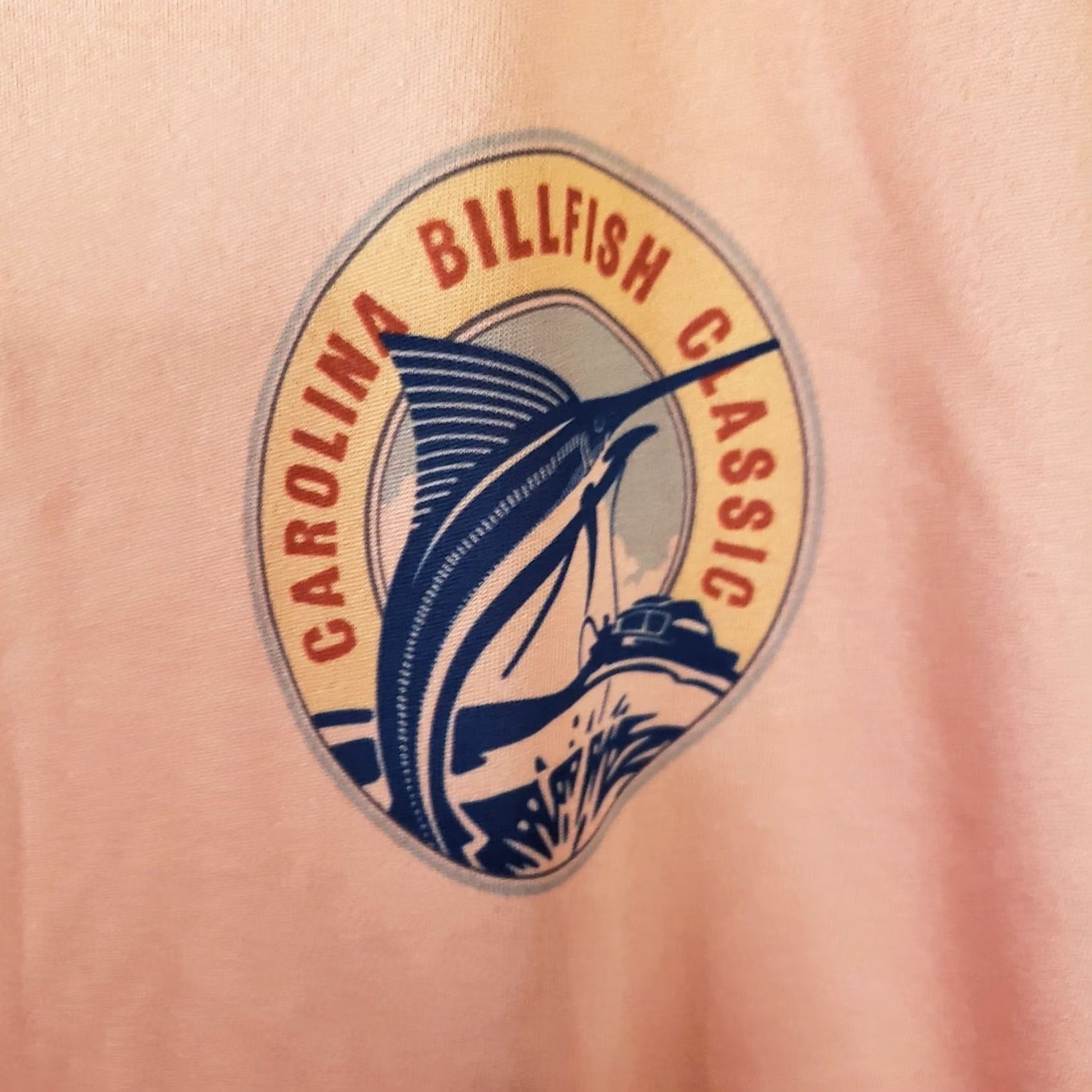 Vintage Altered Latitudes Carolina BILLFISH Classic Long Sleeve Peach Map T-Shirt XL Size US XL / EU 56 / 4 - 5 Thumbnail
