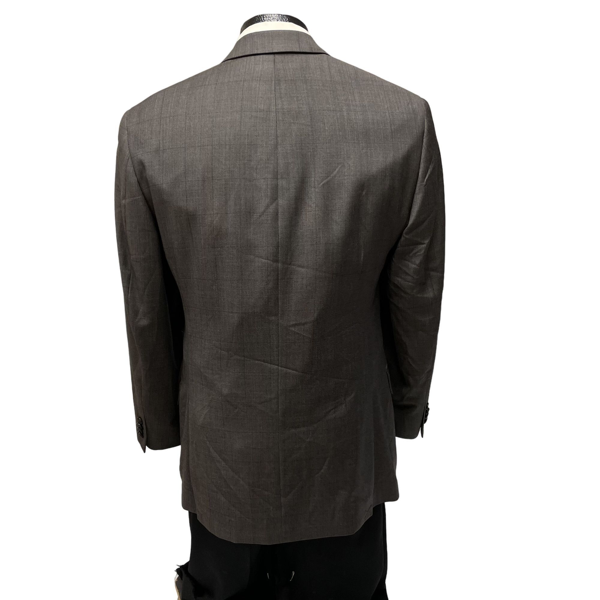 NEW Michael Kors Men's Charcoal Sport Coat Brown Overcheck J