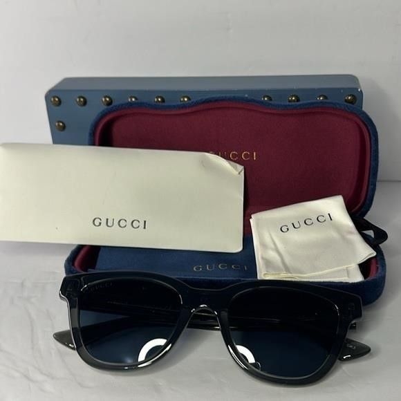Gucci 💯 - New Authentic Gucci GG1116S 003 51 Men's Sunglasses","d Size ONE SIZE - 11 Thumbnail
