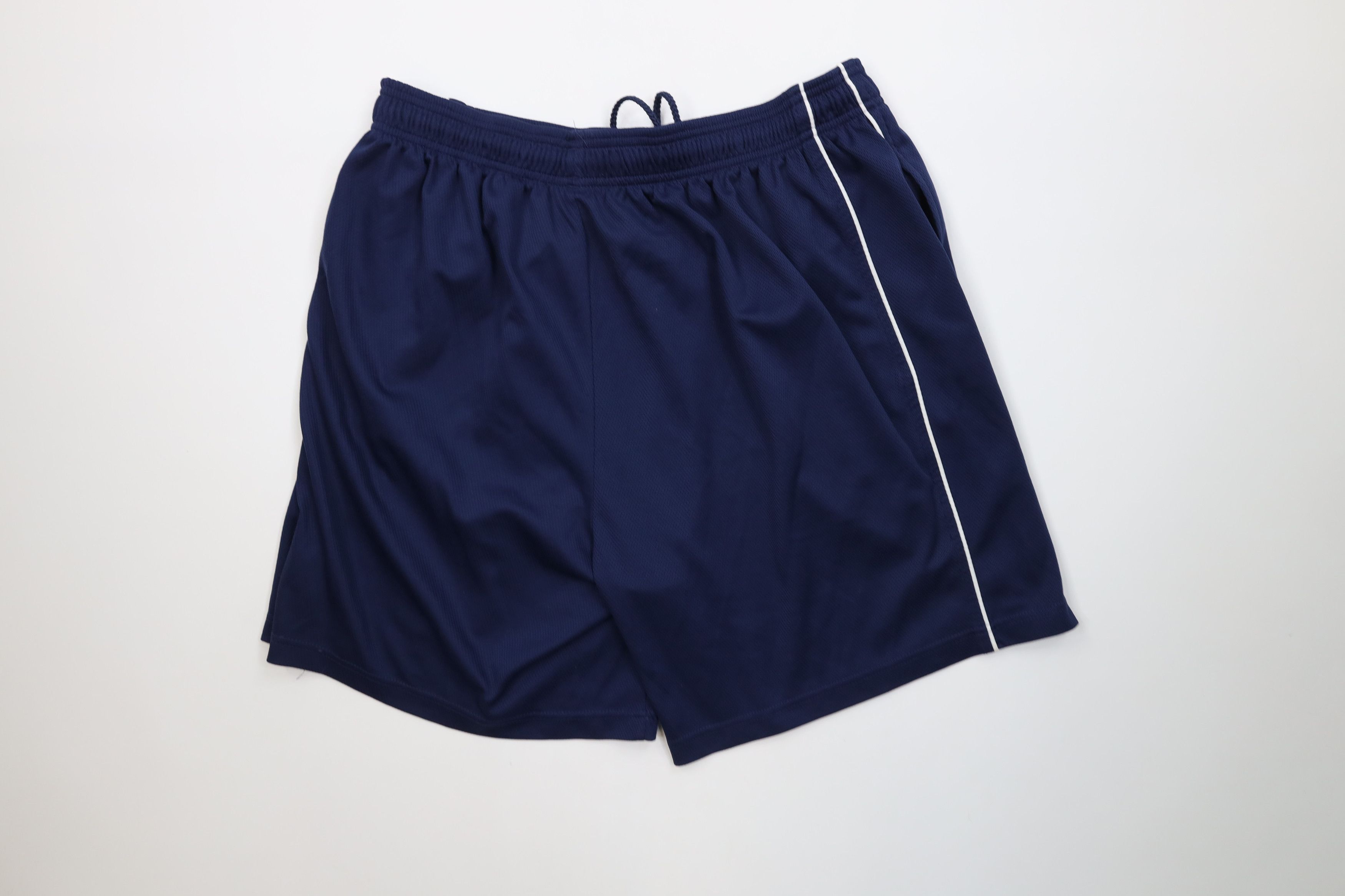 Reebok Vintage 90s Y2K Reebok Knit Above Knee Gym Shorts Blue Size US 36 / EU 52 - 9 Thumbnail