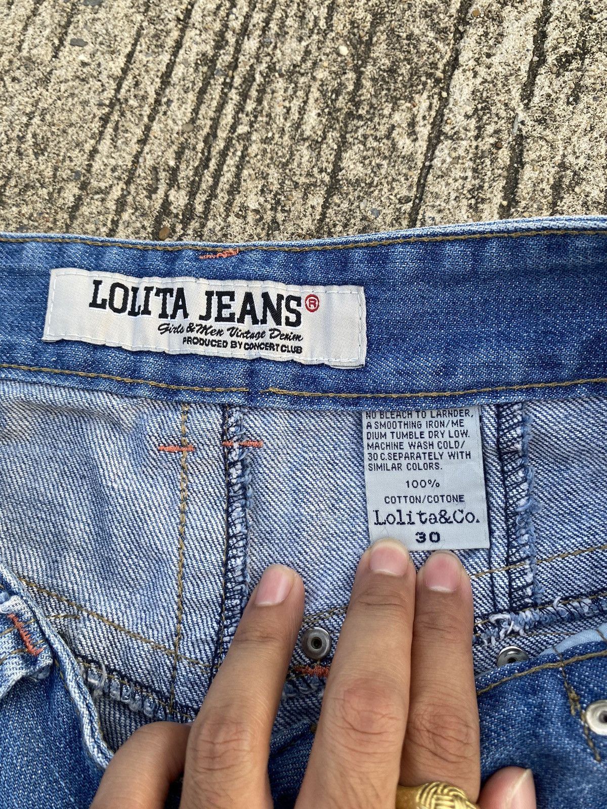 Japanese Brand Rare LOLITA JEANS Flared Bootcut Size US 30 / EU 46 - 10 Thumbnail