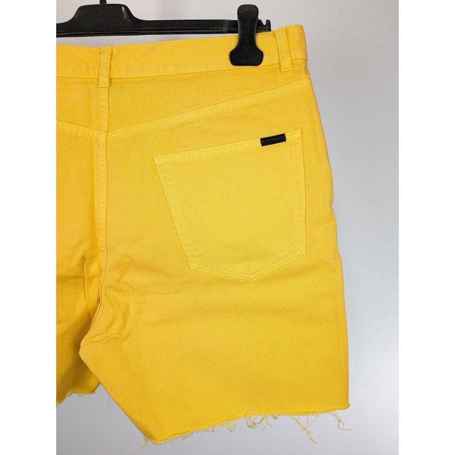 Saint Laurent Paris o1rshd1 Denim Short in Yellow Size US 34 / EU 50 - 14 Thumbnail