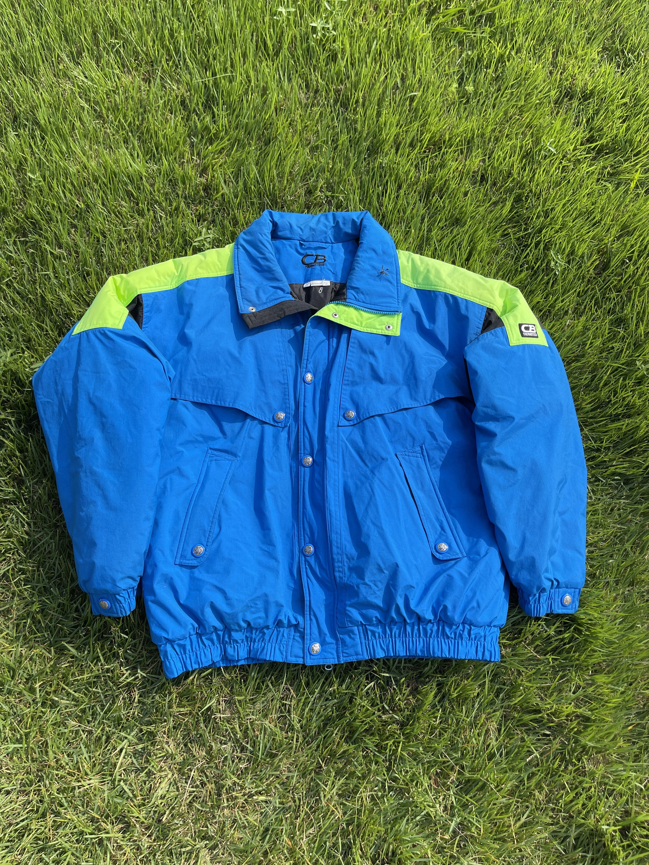 Vintage CB Sports Thermotech 90's Vintage Neon Retro Jacket Coat Size US XXL / EU 58 / 5 - 1 Thumbnail