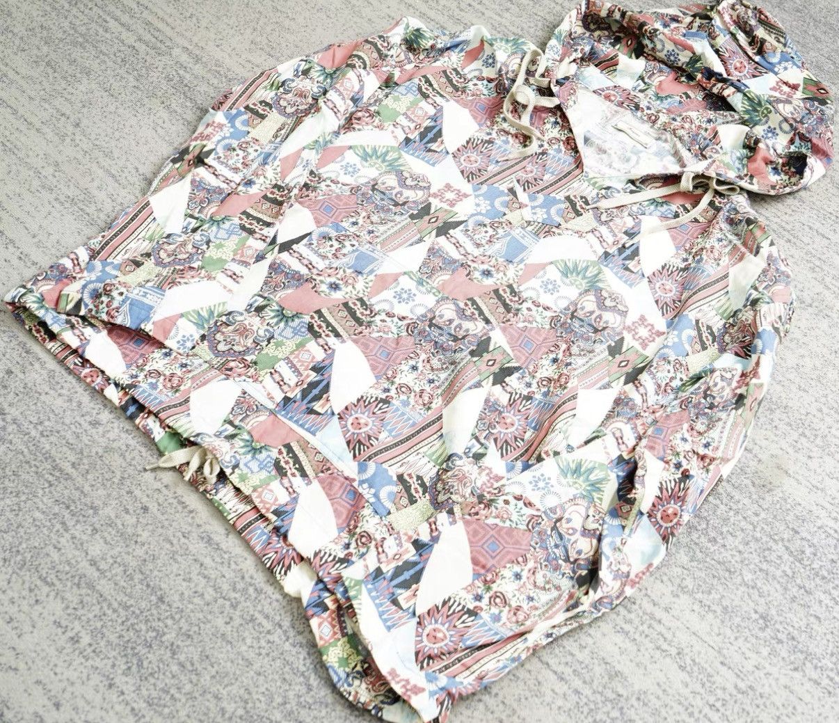 Iroquois Japan Iroquois Printed Viscose Blend Pullover Hoodie Size US S / EU 44-46 / 1 - 4 Thumbnail