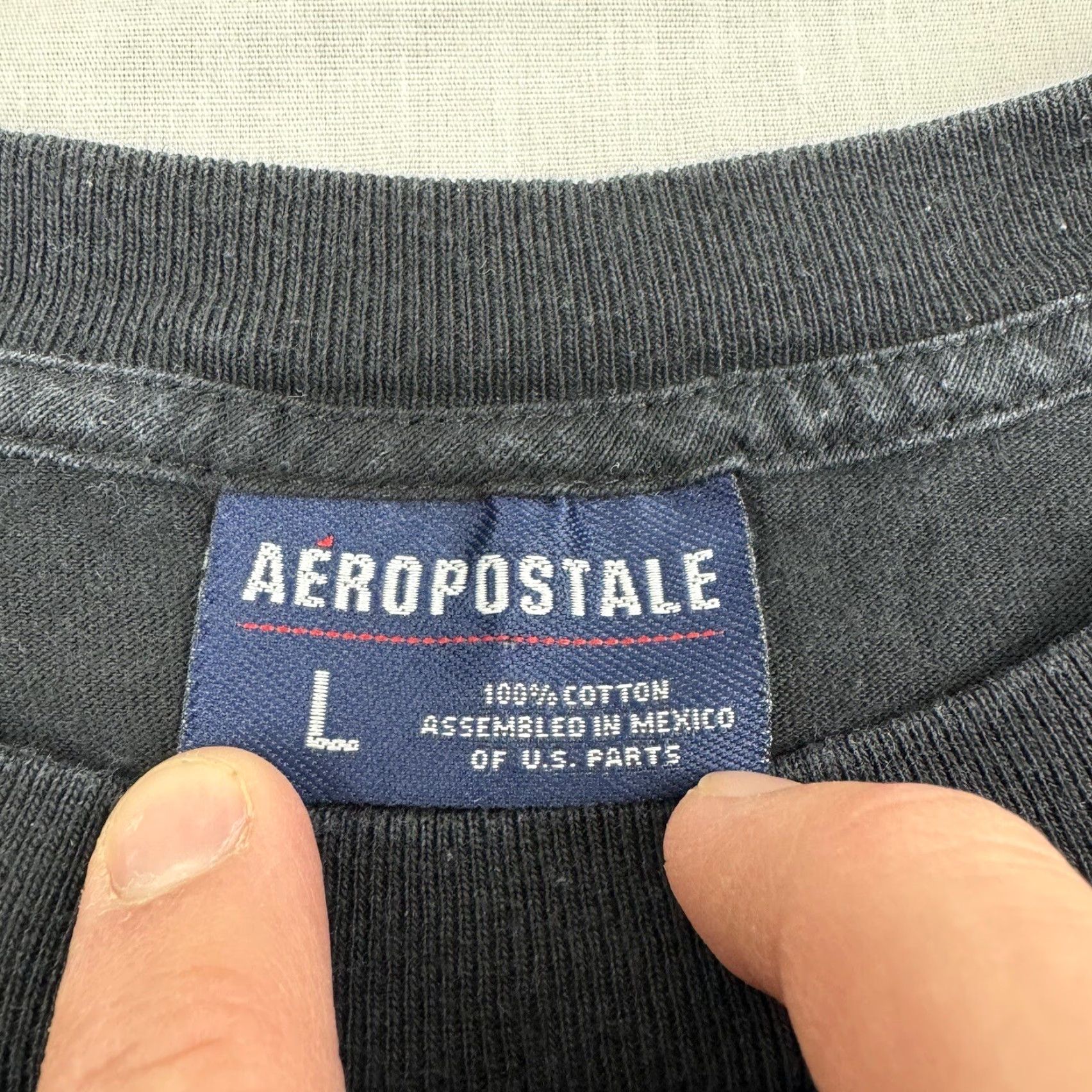 Aeropostale Vintage Aeropostale T-Shirt Adult Large Black Grunge Y2K 90s Skate Logo Mens Size US L / EU 52-54 / 3 - 3 Thumbnail