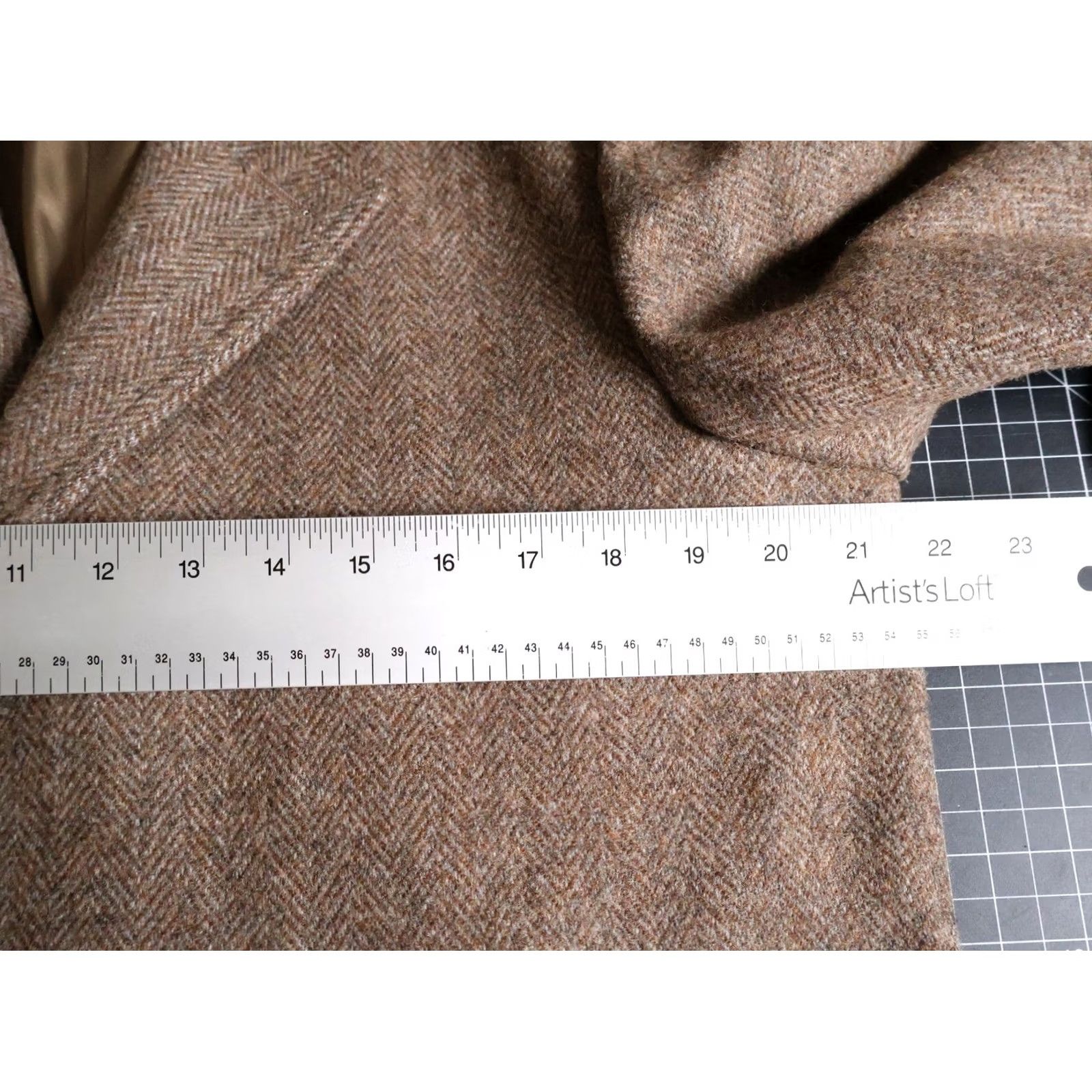 Vintage VINTAGE Casualcraft Overcoat Coat Wool 40 Brown 3 Button Herringbone Tweed USA Made Mens Long Size US XXS / EU 40 - 5 Thumbnail