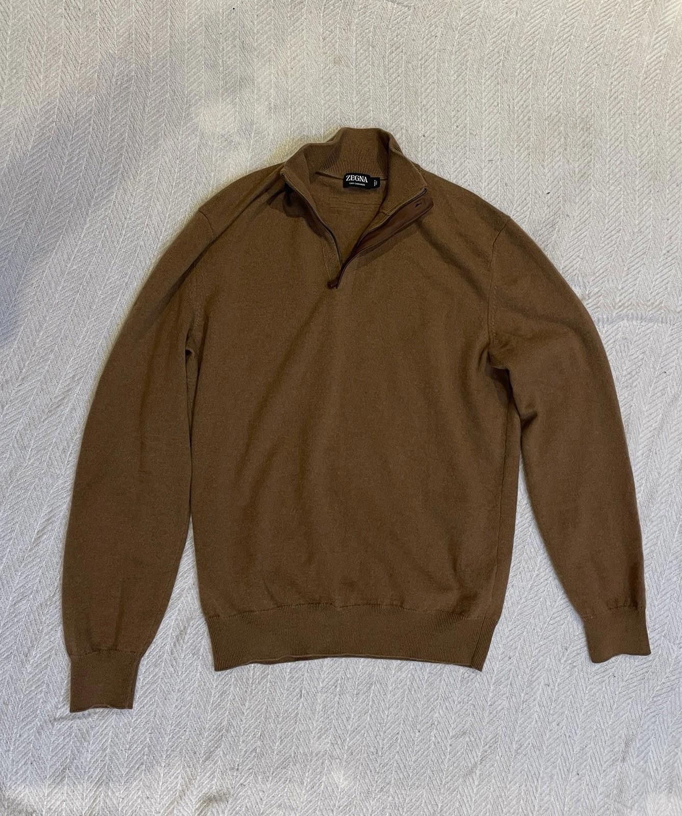 Ermenegildo Zegna Zegna Oasi Cashmere Quarter zip Size US M / EU 48-50 / 2 - 1 Thumbnail
