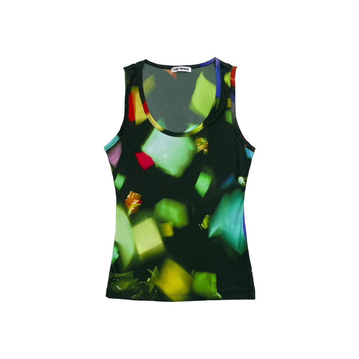 image of Issey Miyake Emerald Sparkle Tank Tops in Green, Men's (Size Small)