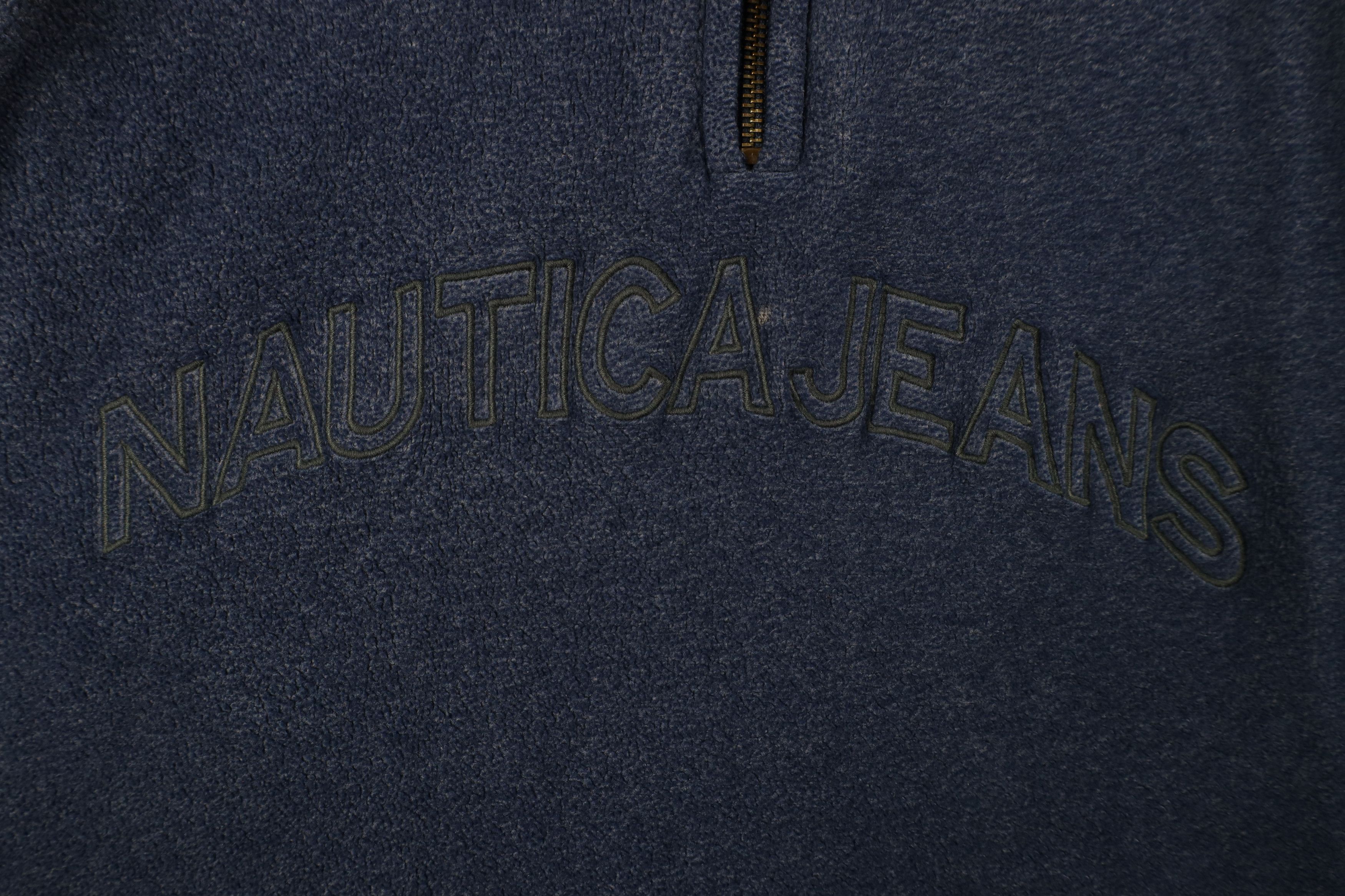 Nautica Vintage 90s Nautica Half Zip Fleece Pullover Sweater Size US L / EU 52-54 / 3 - 5 Thumbnail