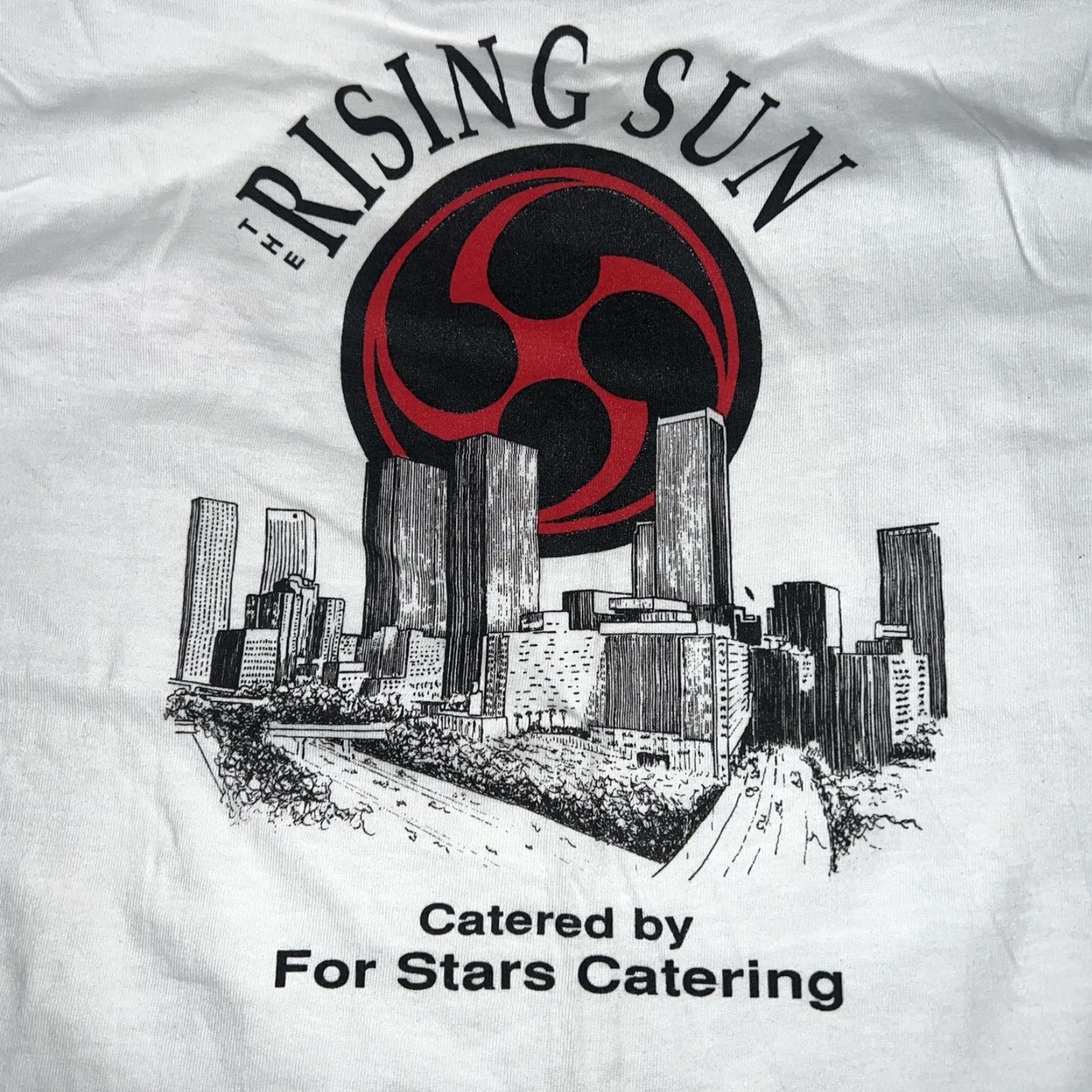 Hanes VINTAGE Hanes Beefy-T T-Shirt Mens XL White Star Theme Stitch 4 Star Catering? Size US XL / EU 56 / 4 - 4 Thumbnail