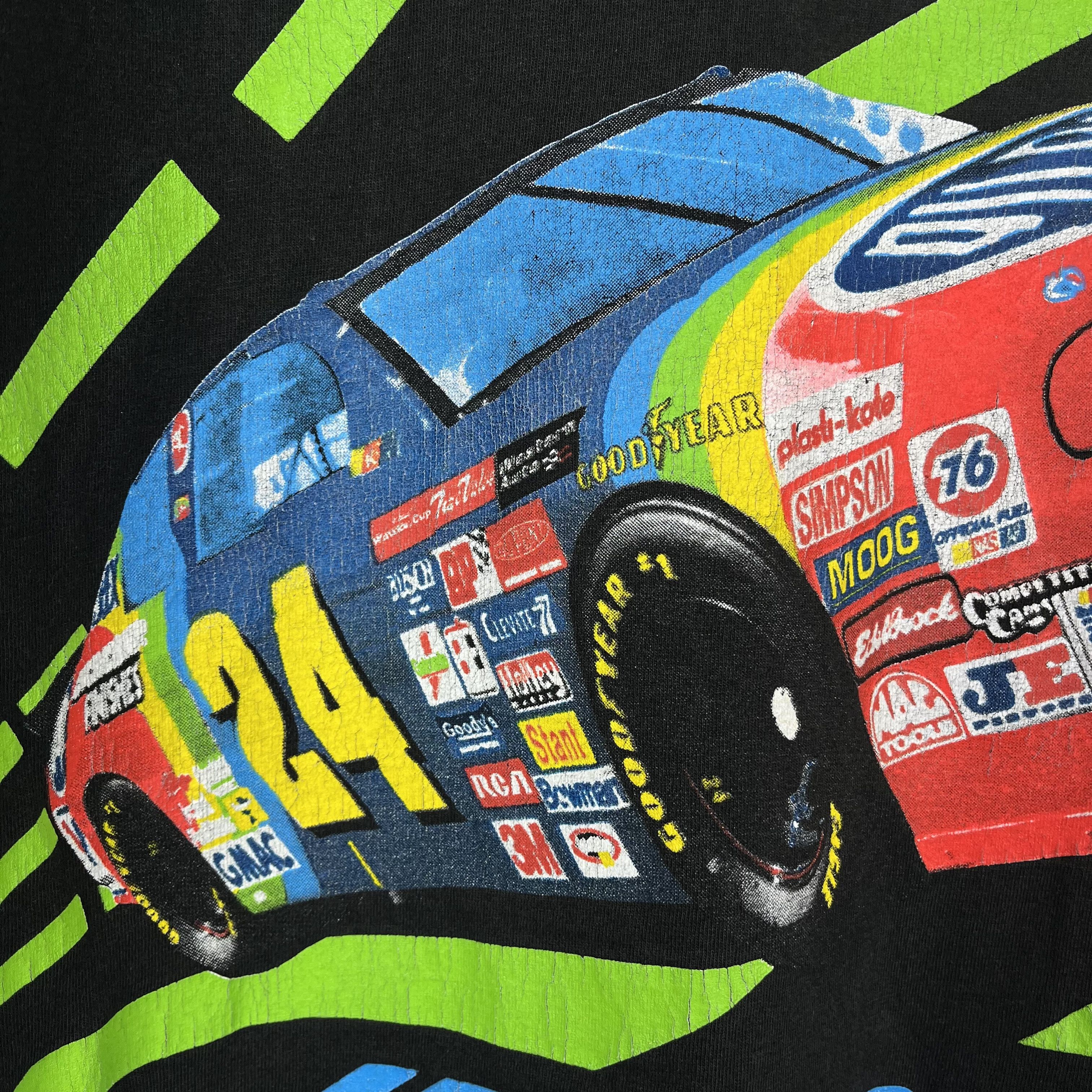 NASCAR Vintage NASCAR Jeff Gordon DuPont Racing T Shirt 1995 Size US L / EU 52-54 / 3 - 11 Thumbnail