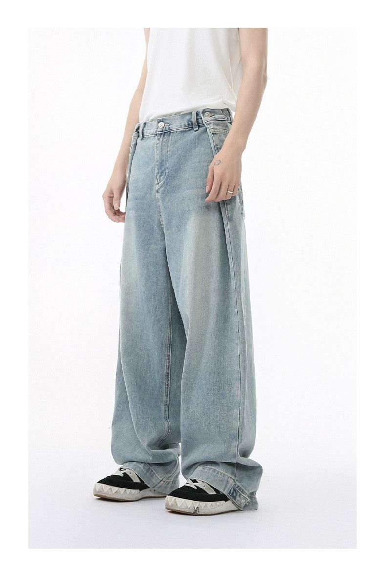 Vintage Men's Japanese-Style Retro Straight-Leg Wide-Leg Jeans Size US 32 / EU 48 - 4 Thumbnail