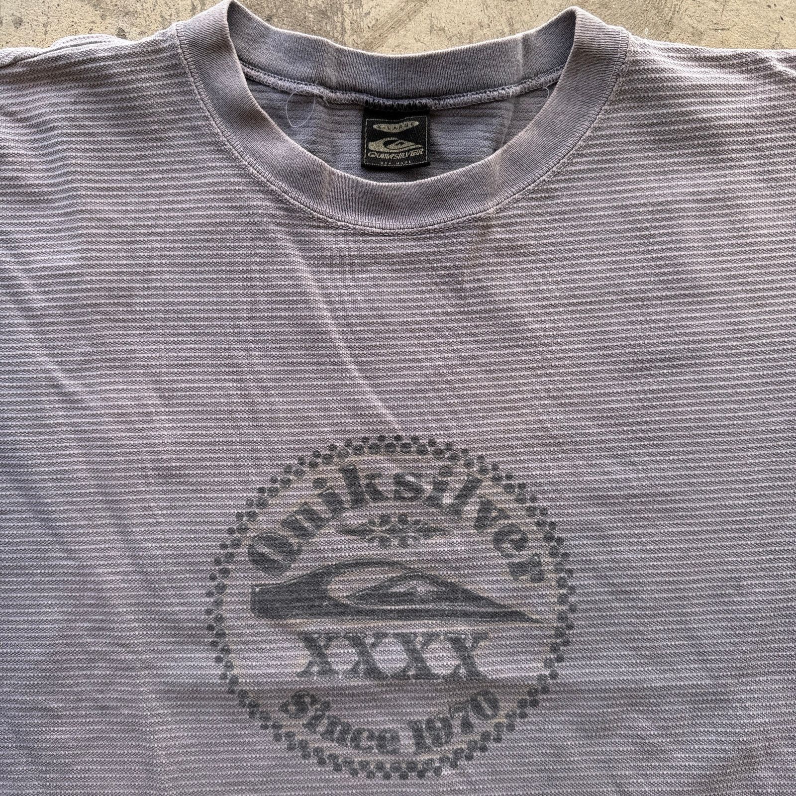 Quicksilver Vtg 90s thrashed Quiksilver Ribbed Graphic T-Shirt USA Made Size US XL / EU 56 / 4 - 1 Thumbnail