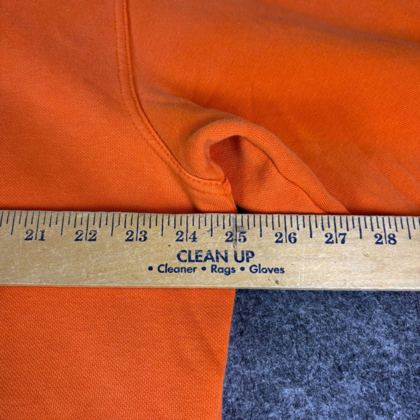Nike Nike Vintage Spellout Hoodie Orange Navy XL Pullover Crew Neck Heavyweight Logo Embroidered Oversized Basketball Mens Size US XL / EU 56 / 4 - 4 Thumbnail