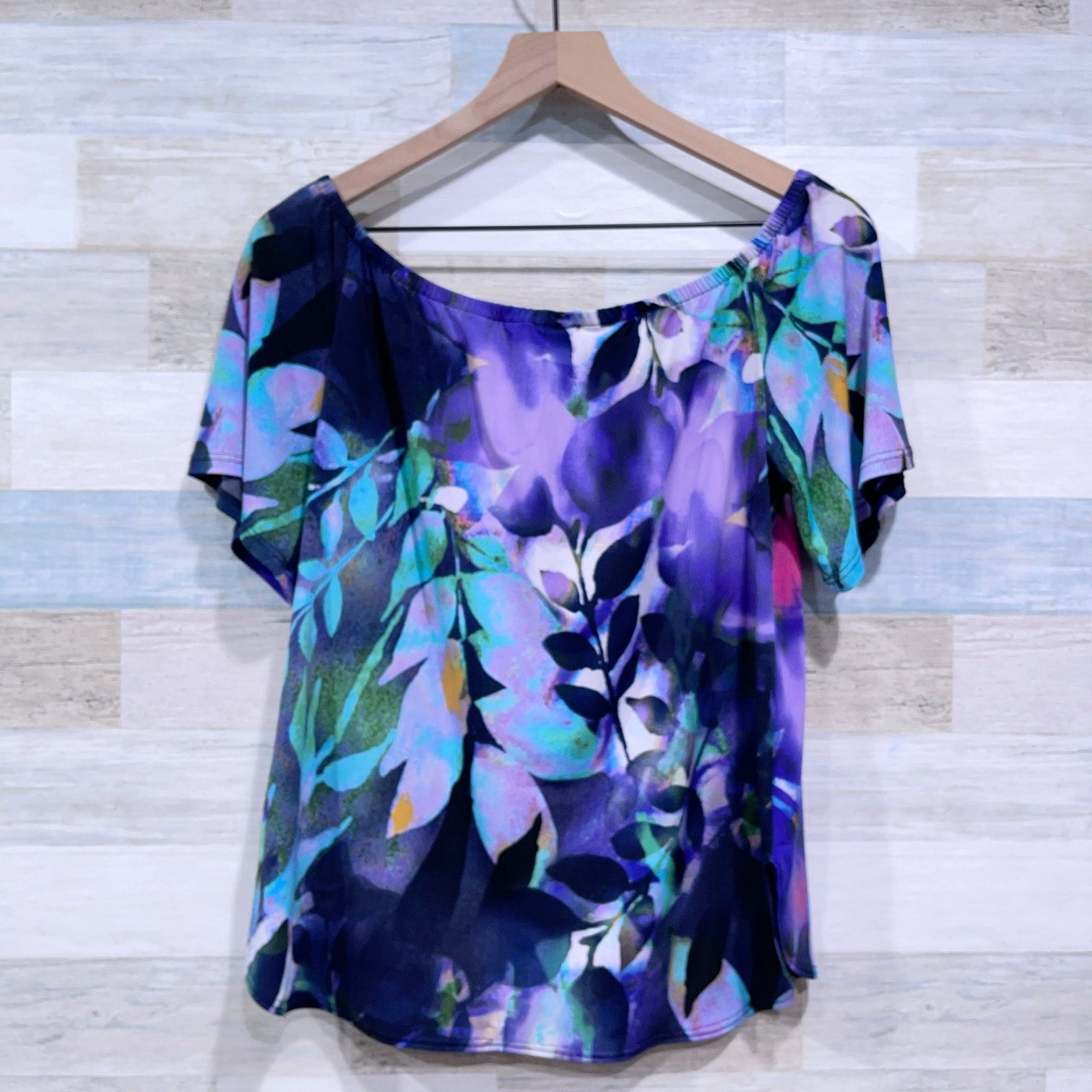 Other Clara Sun Woo Floral Off Shoulder Blouse Purple XS Size XS / US 0-2 / IT 36-38 - 3 Thumbnail
