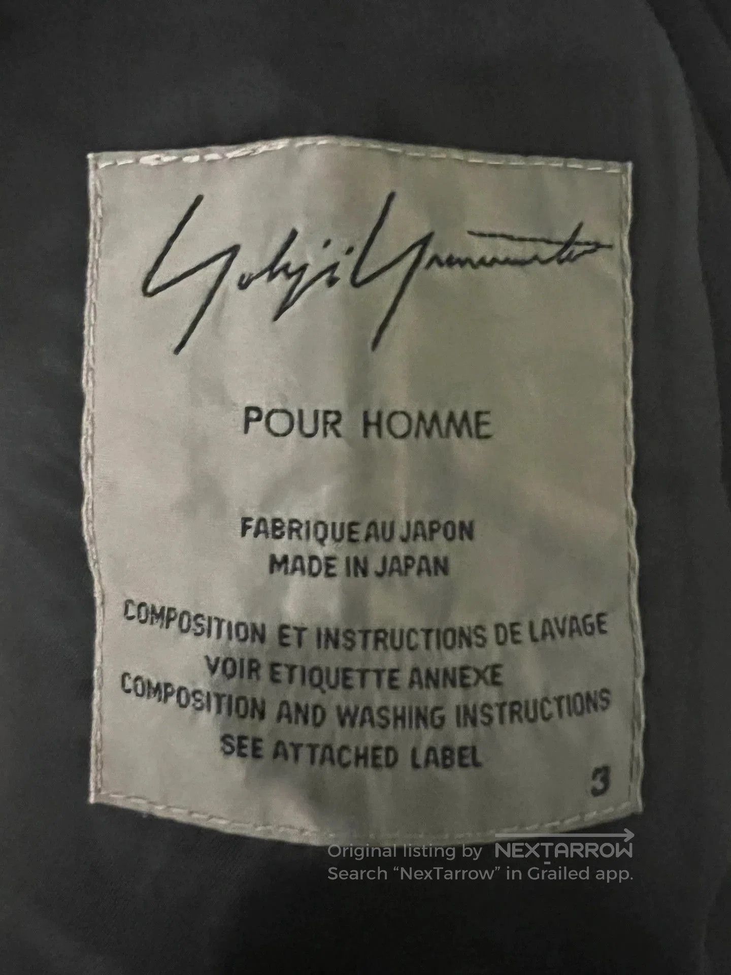 Yohji Yamamoto Black Line Art Print Cloak. Size US L / EU 52-54 / 3 - 3 Thumbnail