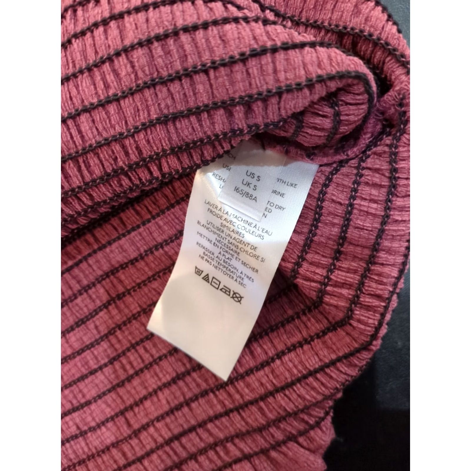 Anthropologie Anthropologie Blouse Shirt Women Puff Sleeve Square Neck Raspberry Small Shimmer Sparkle Metallic Bohemian Casual Holiday Party Cocktail Boho Blouse Size S / US 4 / IT 40 - 5 Thumbnail