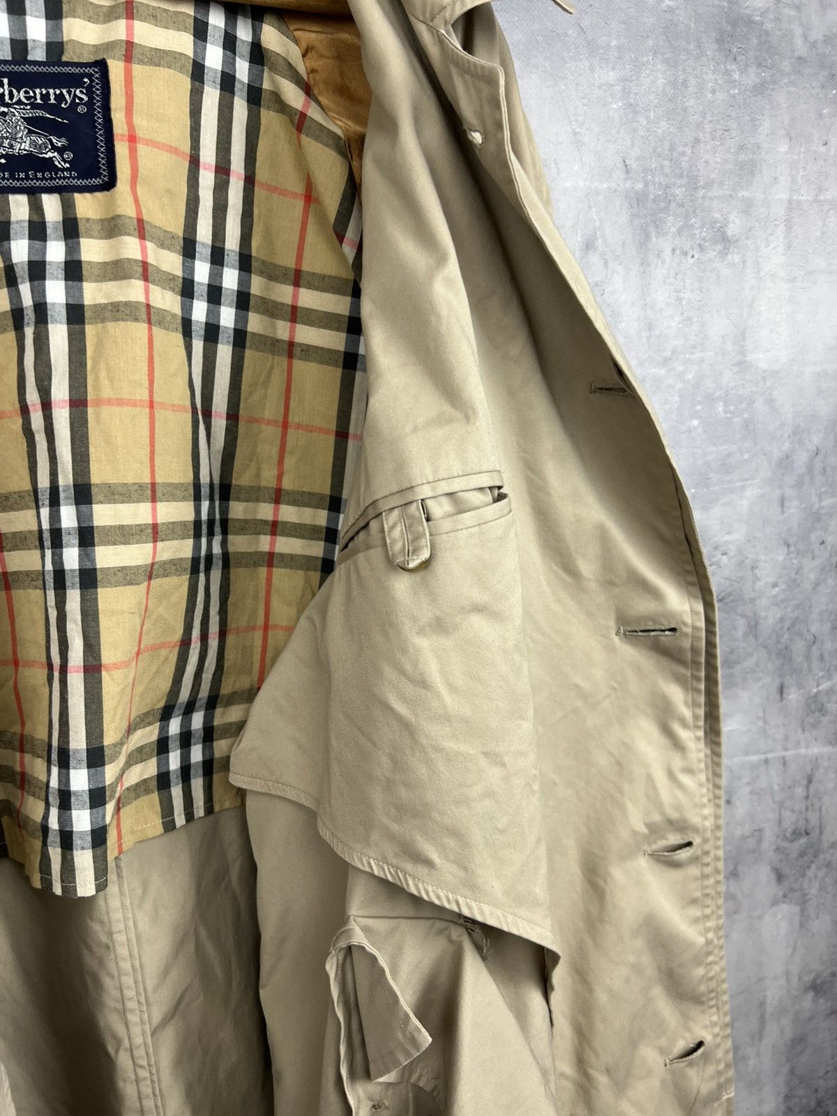 Burberry vintage burberrys nova check trench coat size 54 long Size US L / EU 52-54 / 3 - 10 Thumbnail