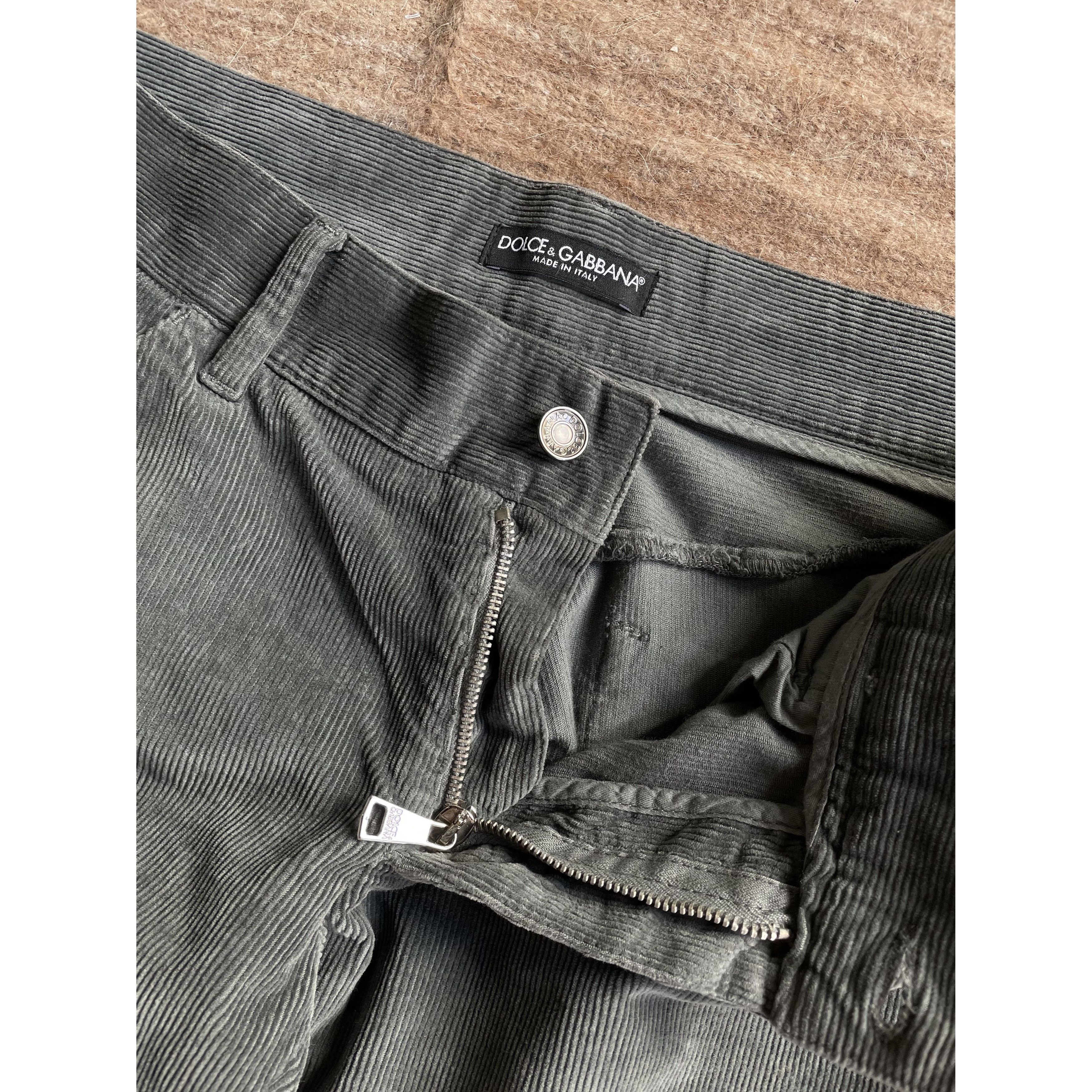 Dolce & Gabbana Dolce Gabbana Corduroy Low Waist Pants 7499AC Size US 34 / EU 50 - 3 Thumbnail