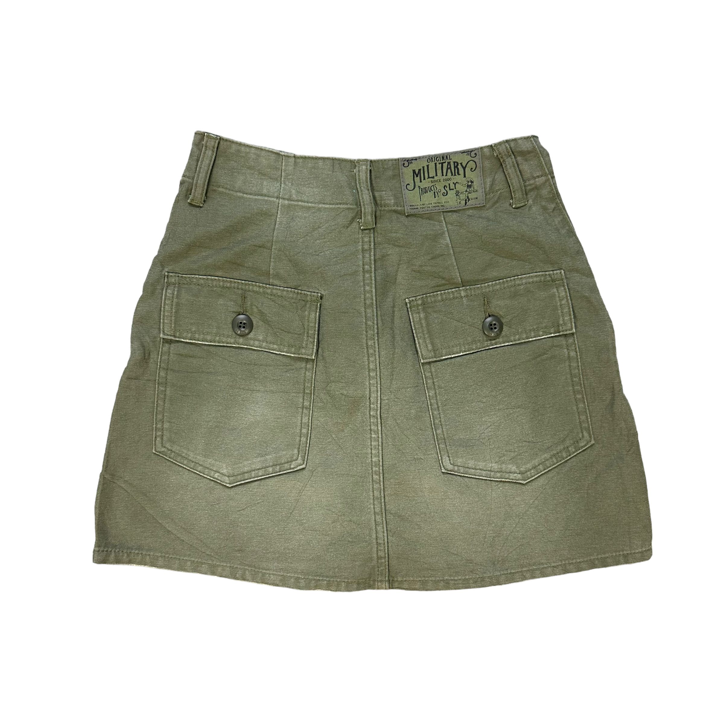 Japanese Brand ORIGINAL MILITARY PRODUCT BY SLY MINI SKIRTS #7631-159 Size 25" / US 0 / IT 36 - 7 Thumbnail