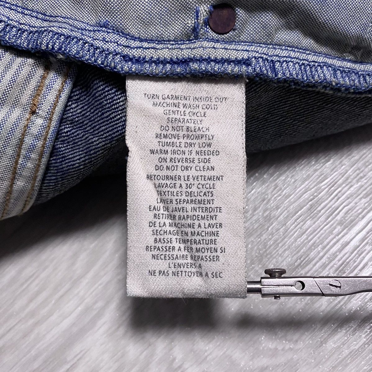 Rugby Ralph Lauren Rugby Ralph Lauren Faded Patchwork Stitched Jeans Denim Size US 31 - 19 Thumbnail