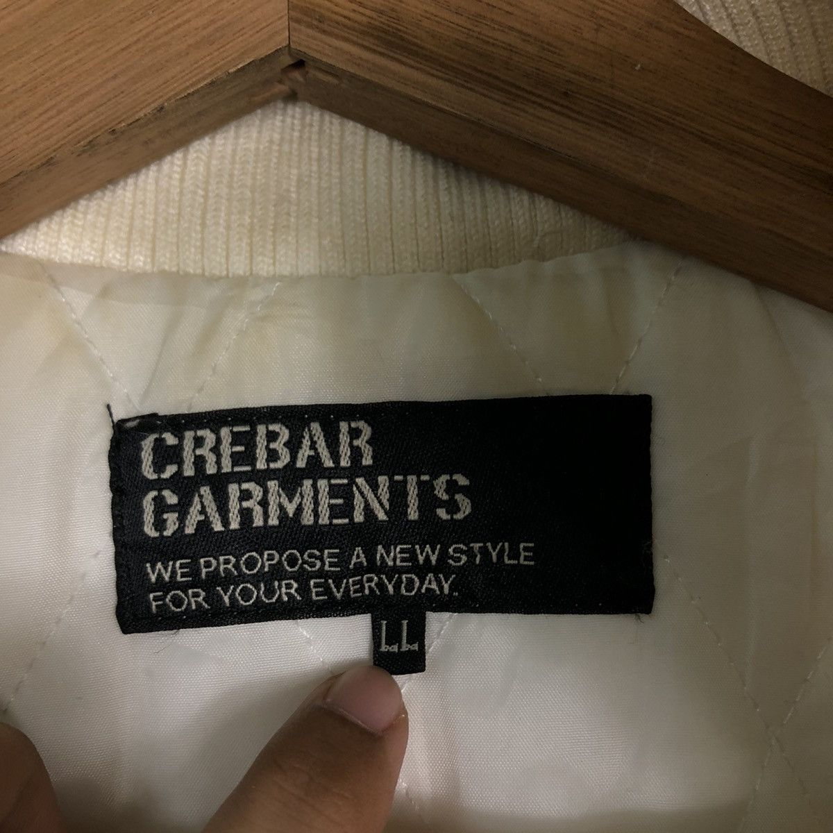 Japanese Brand 🔥Vintage Bomber Jacket Crebar Garments Inspire Issey Miyake Size US L / EU 52-54 / 3 - 18 Thumbnail